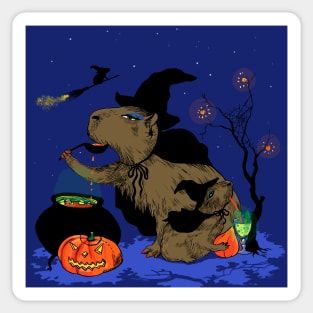 Halloween Capybaras Sticker